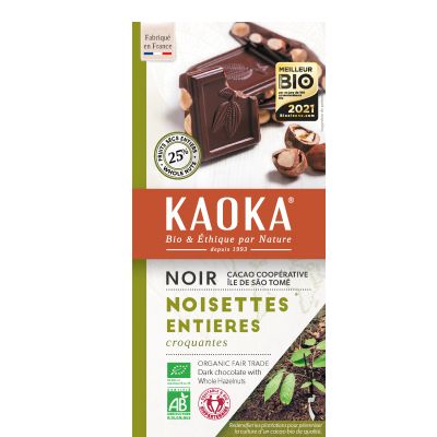 Kaoka Noir Noisettes Entieres 180g